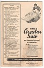Craftsman Circular Saw Instruction Manual Sears 1962 Power Tool