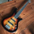 Sunburst 5 String Electric Bass Guitar 24-frets With Gig Bag And Accessories