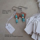 200 Small White Paper String Price Tags 23mm X 13mm For Jewelry And Crafts