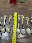      Vintage Lot Of  10 Souvenir Travel Spoons United States Bahamas Argentina