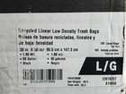 Box Of 100 Brighton 814888 Black 60 Gal 38x58 Reprocessed Resin 1 8mil Trash Bag