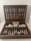 Vintage Baroque Godinger Silver Plated 65 Piece Flatware Set Service For 12 Vvg
