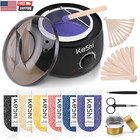 Waxing Kit  Painless Hair Removal Wax Warmer With 6 Bags Hard Wax Beans For Full