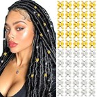  50pcs Dreadlocks Jewelry Beads Hair Braid Rings Clips Dread Locks Metal Set 5