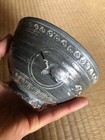 Mishima Tea Bowl Cranes Inlay Ceramic Vintage Authentic Japanese Elegant