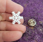  christmas Winter Snow Flake Tie Tack Lapel Pin - Small - Perfect For The Season