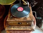 Vintage Gramophone  Fully Functional Working Phonograph  Win-up Record Player