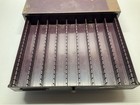 Vintage Newall Watchmaker Cabinet Double Drawer Empty