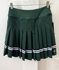 Nwt Fore All   120  Dark Green Pleated Golf Skirt With Stripe Detail Women s S