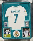 Cristiano Ronaldo Signed Real Madrid Jersey W  Psa Cards Framed Icons