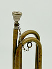 Vintage Rexcraft Solid Brass Regulation Boy Scout Bugle With Chain