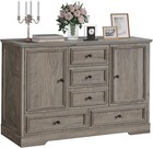 47  Farmhouse Sideboard Buffet Cabinet W  Storage 5 Drawers 2 Door Kitchen Table