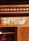    white Enamel Refrigerator Co  1910 Oak Bohn Syphon Icebox - Restored