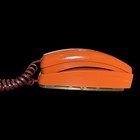 Vintage Itt Orange Trimline Wall Phone Push Button Telephone