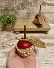 Cute Faux Fake Mini 2 Caramel Apple Tiered Tray Decor Fake Food Decor 3 75  New