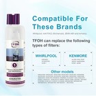 6pack Replacement Refrigerator Water Filter 10295370a Whr1rxd1 Kad1rxd1 P8rfwb2l