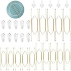 15 Pack Stainless Steel Plate Hangers Display Holders For Decorative Plates