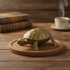 Vintage Brass Turtle Figurine Animal Statue Ornament Home Decor Collectible Gift