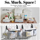 Diaper Caddy Organizer For Crib  2-pack Hanging Nursery Storage Bags - Large    