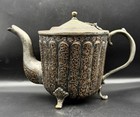 Islamic Arabic Calligraphy Engraved Copper Teapot With Tinned Interior