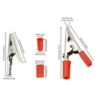 10pc Metal Alligator Clips Crocodile Clamps Electrical Test Tool Set Red   Black