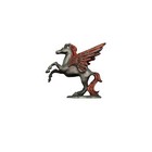 Vintage 1987 Spoontiques Pewter Pegasus Figurine Rearing W  Red Wings