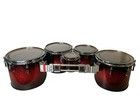         mapex Marching Sonic Saver Quint Tenor Drums     Red Sparkle     5-pieces