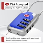 Joyway Tsa Approved Luggage Lock  3 Digit Combination Cable Lock 2 Pack  Blue 