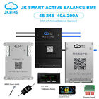 Jk Smart Bms 4-24s 100-300a Lifepo4 Li-ion 1a 2a Active Balance Bt rs485 lcd Lot