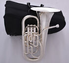 Professional Silver Plated Compensating System Euphonium W  Trigger   Pro Case