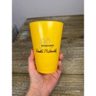 Vintage 1970s Ronald Mcdonald Yellow Plastic Cup Mcdonaldland Mascot Retro