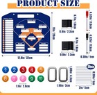 1 44pcs Baseball Coaching Board For Dugout  Dry Erase Lineup Board Softball Clip