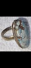 Beautiful Native Sterling Silver Turquoise Ring Sky Blue Size 8 Oval Festival