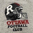 1980s Ottawa Football Club Rough Riders Cfl Muscle Sweatshirt Ravens Knit - Sz M