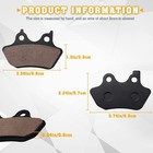 Front   Rear Brake Pads For Softail Flstci Flstc Heritage