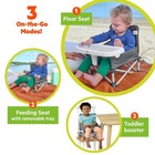 Portable Booster Seat Toddler Folding Dining Chair W  Double Tray Baby Travel 