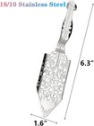 Deayou 6 Pcs Absinthe Spoons  18 10 Stainless Steel Wormwood Drinking Silver 