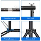 10  10ft Backdrop Stand Kit Large Photography Background Studio Adjustable Banner