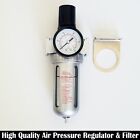 Single 3 8  Regulator Control Unit Filter Lubrication Air Compressor Water Trap