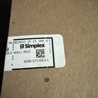 Simplex 49av-wrf Wall Red Horn Strobe  New-open Box