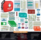 Mini First Aid Kit  150-pc Hard Shell Emergency Kit For Car Home Travel