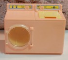 Vintage 1991 Playskool Dollhouse Laundry Set Washer Dryer Suds Basket Hamper Lot