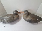 2 Vtg 2004 Flambeau Duck Decoy Mallard 14  Hunting Shotgun Floating Worn Paint