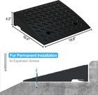 2 Pcs Rubber Curb Ramps 4 2  Rise Height 5t Capacity Threshold Ramps For