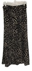 Chico   s Womens Size 6 Long Maxi Skirt Animal Print Button Front W belt Modest