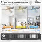 52 Inch Ceiling Fan With Light And Remote Brushed Nickel Low Profile Ceiling Fan