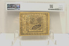 1776 American Revolution  5 Continental Currency Fr  Cc-50  Pmg Graded Xf-45