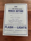 Vintage Eagle Superior Flasher Buttons Advertising Store Display Rare Nos