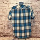 O   neill Men   s Blue Plaid Short Sleeve Button Up Casual Shirt Size Xl