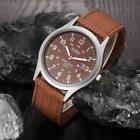 Military Army Men s Date Canvas Strap Stainless Steel Sport Quartz Wrist Watches